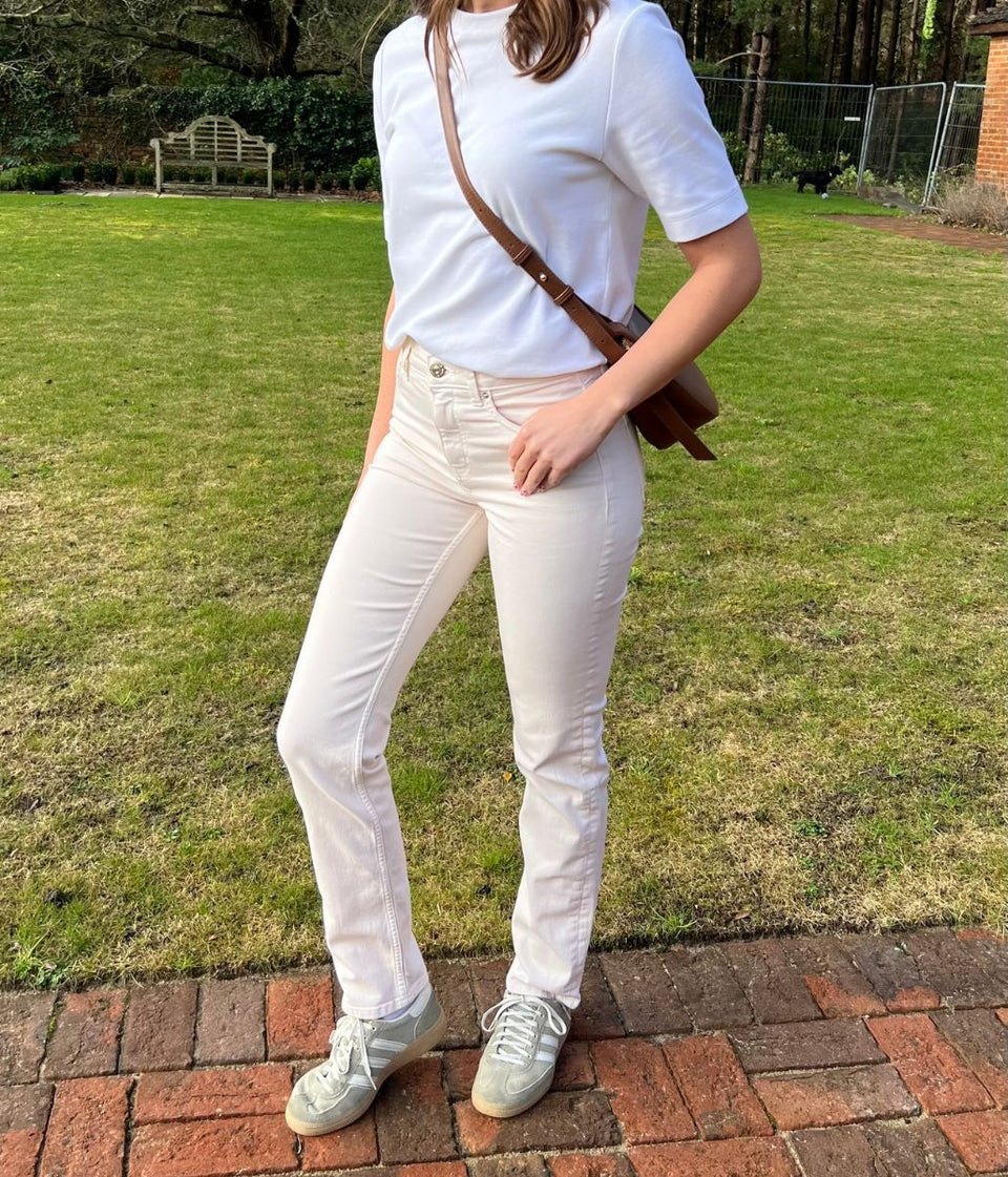 Ecru Sienna Straight Leg Jeans