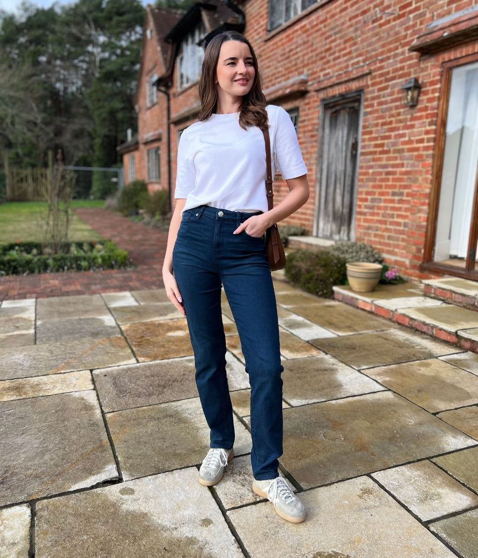 Navy Sienna Straight Leg Jeans