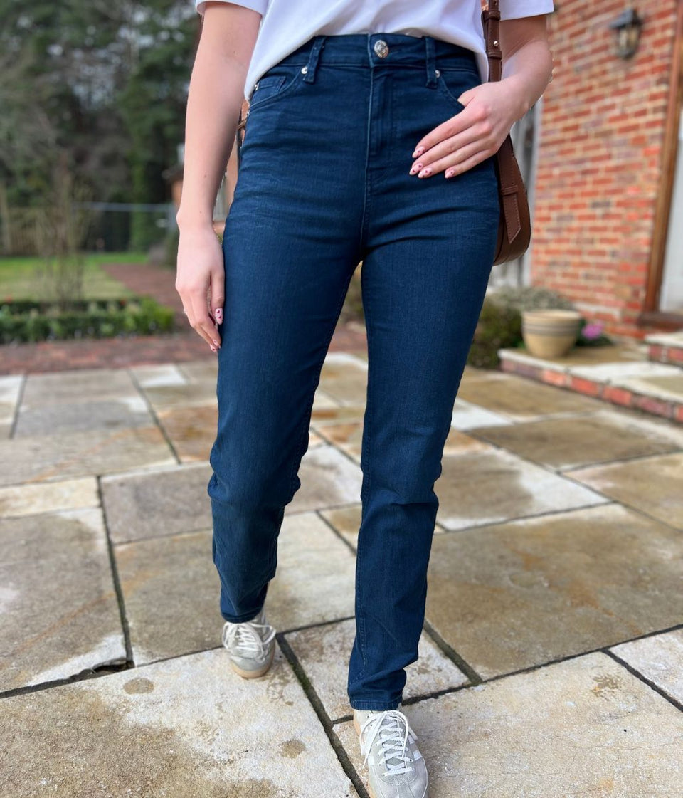 Navy Sienna Straight Leg Jeans