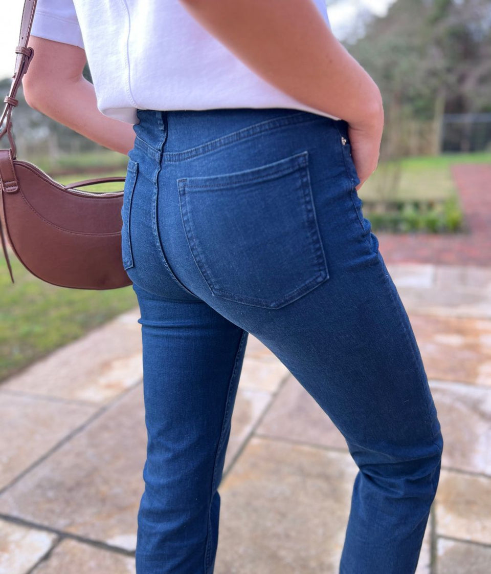 Navy Sienna Straight Leg Jeans