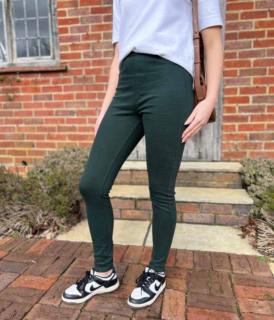 Dark Green Soft Touch Jeggings