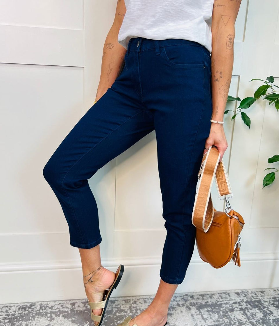 Navy Susie Slim Leg Jeans