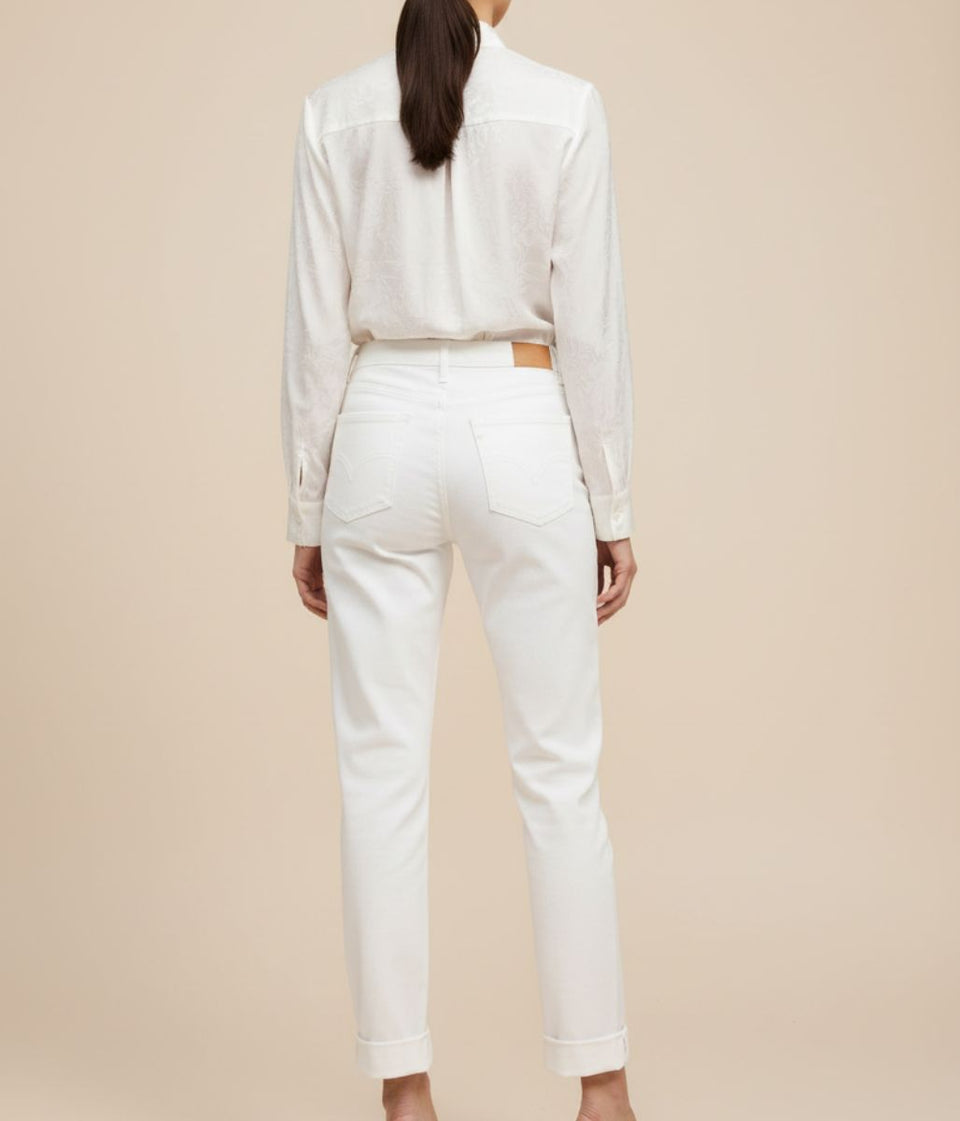 White Sienna Straight Leg Jeans
