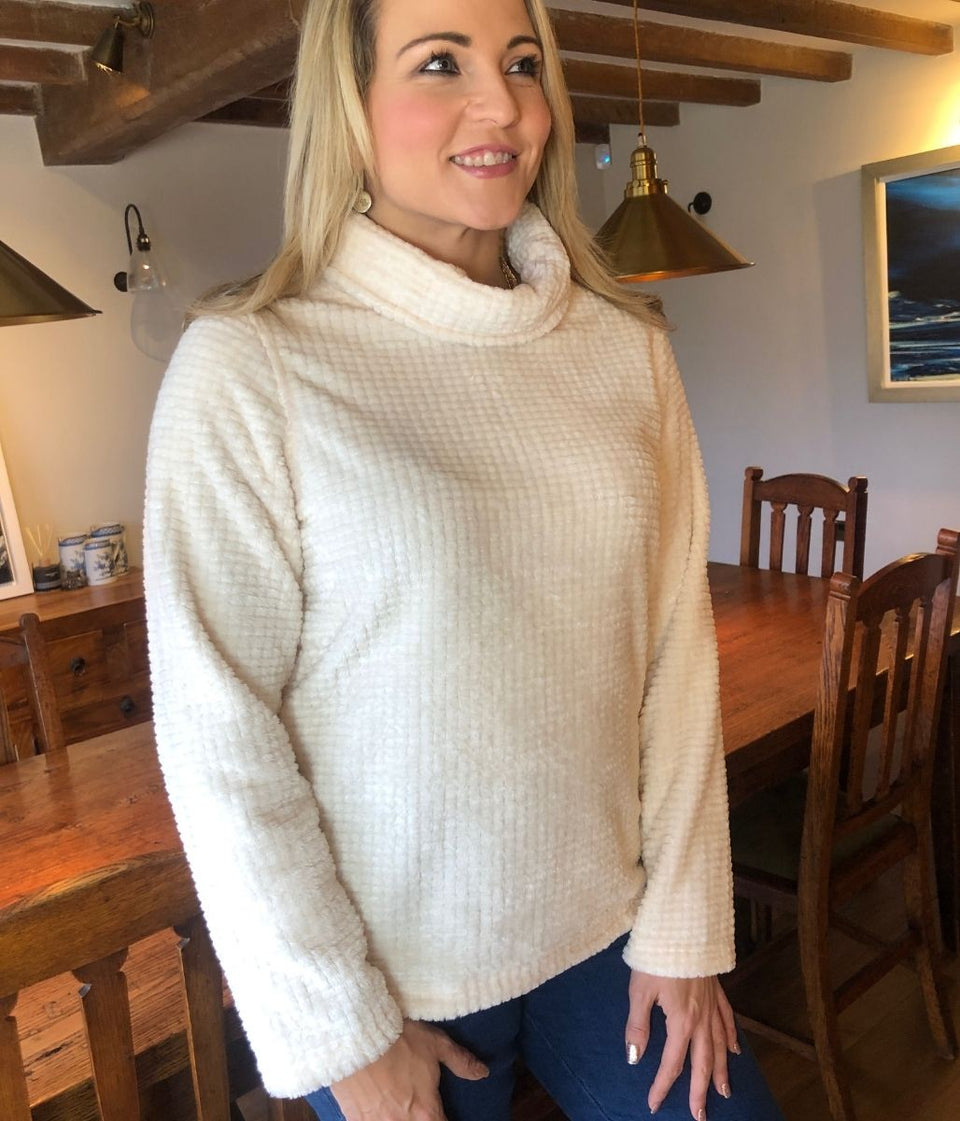 Ivory Bardou Fleece Jumper