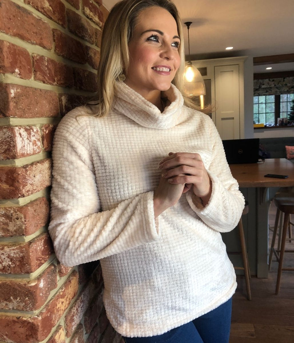 Ivory Bardou Fleece Jumper