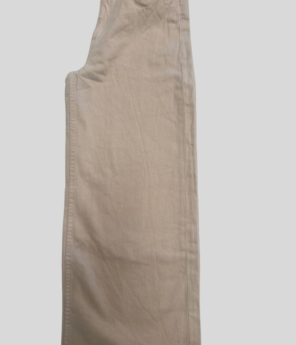 Ecru Denim Wide Leg Jeans - seconds