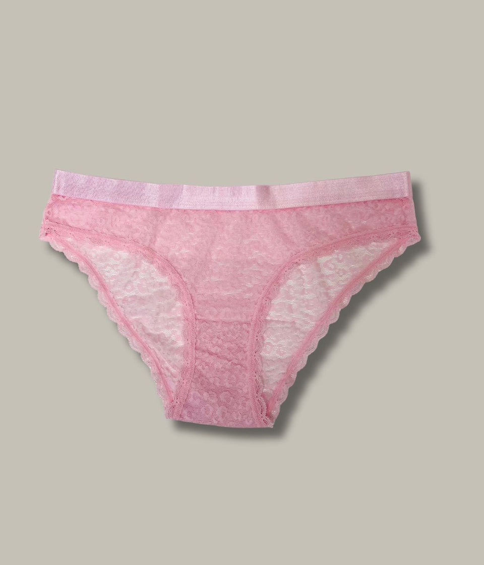 Pink Brave Soul 3 Pack Lace Briefs