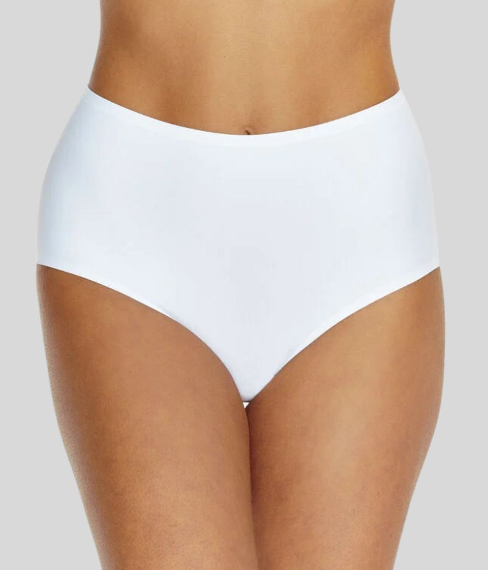 White Laser Cut Full Briefs