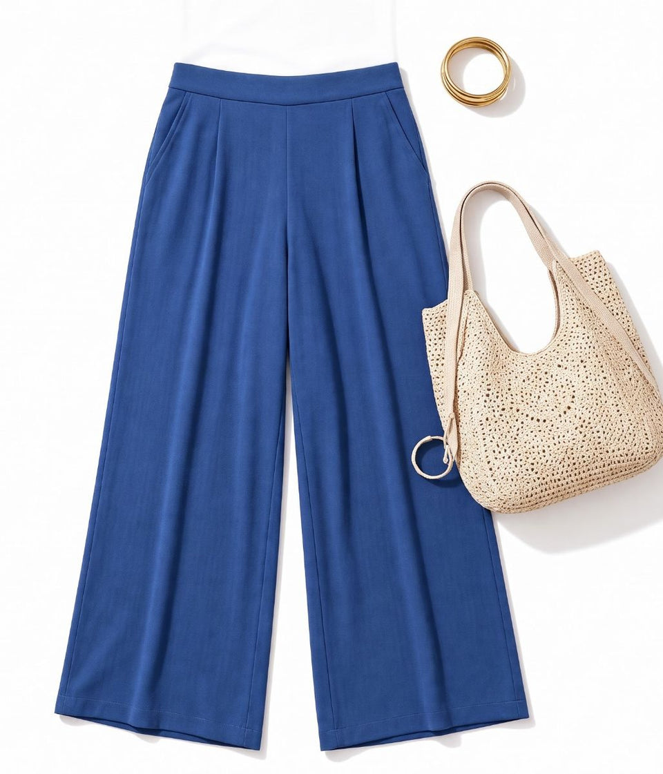 Nomads Blue Wide Leg Trousers