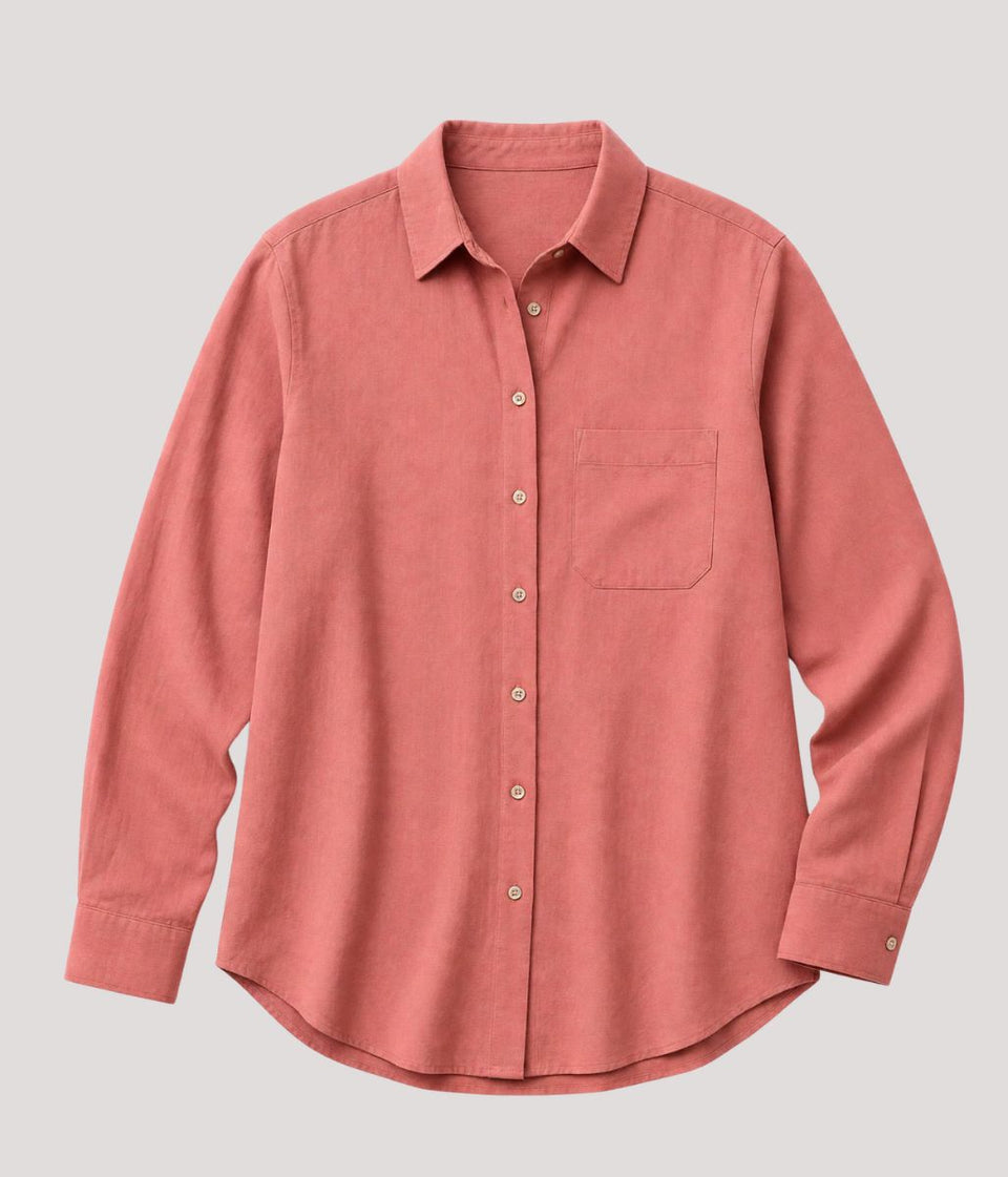 Dusky Pink Long Sleeve Classic Shirt