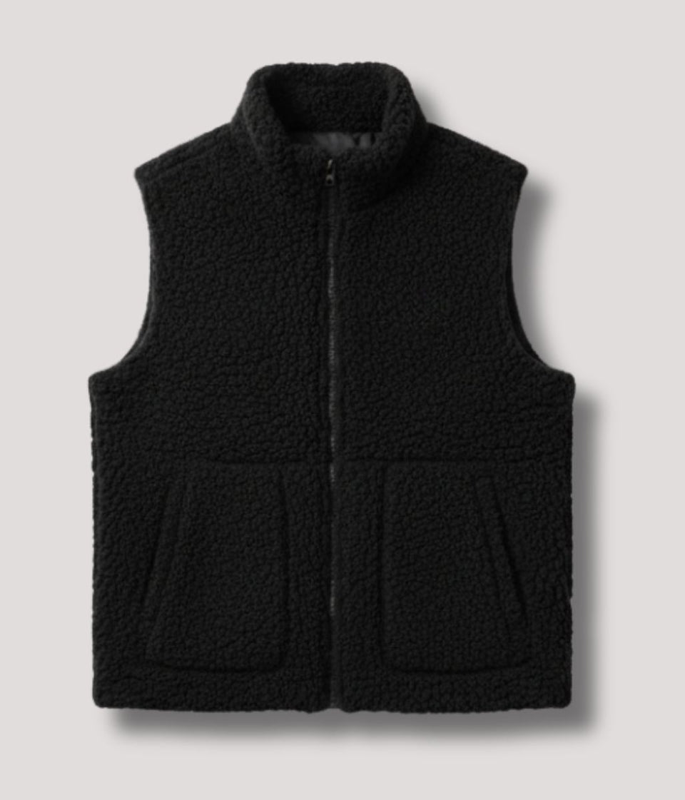 Black Borg Fleece Gilet