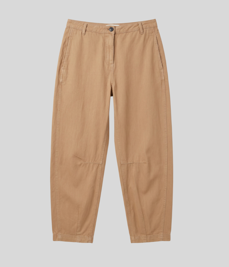 Mocha Linen Blend Trousers