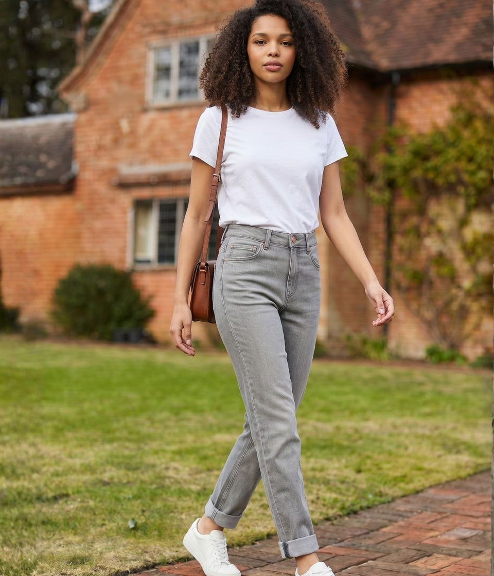 Light Grey Sienna Straight Leg Jeans