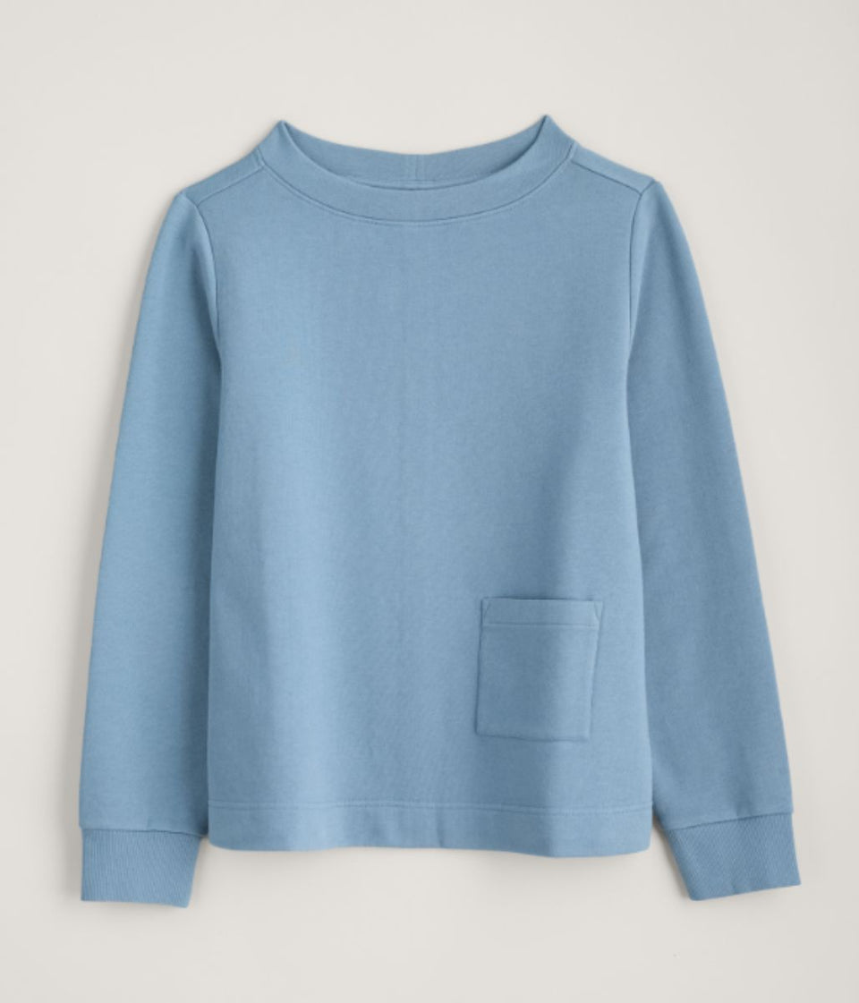 Blue Ex Seasalt Rippling Tide Jersey Sweatshirt