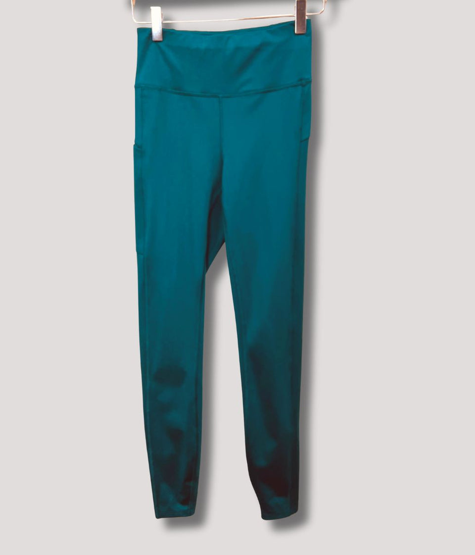 Turquoise Abstract Print Good Move High Waisted Leggings