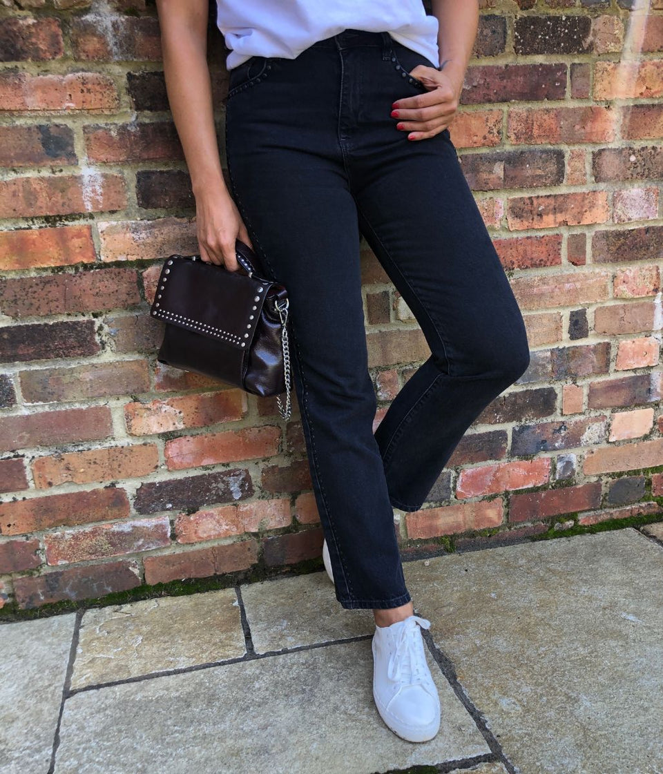 Black Studded Jeans