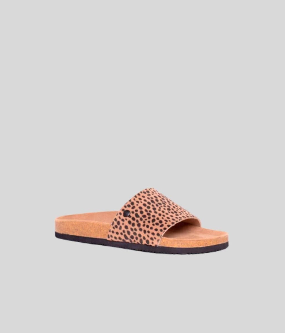 Brakeburn Leopard Print Sliders