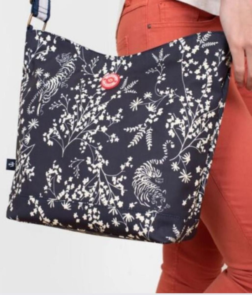 Brakeburn Navy Tiger Hobo Bag