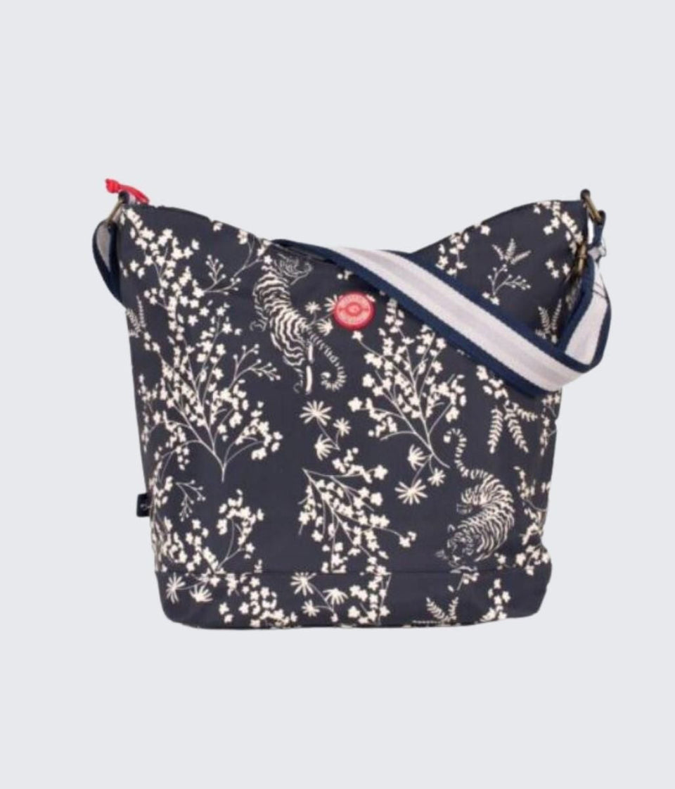 Brakeburn Navy Tiger Hobo Bag