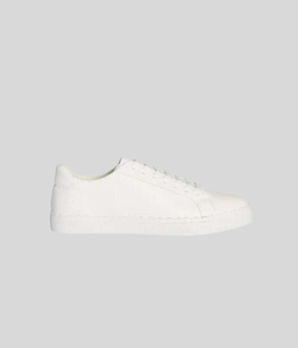 White Scallop Trim Trainers