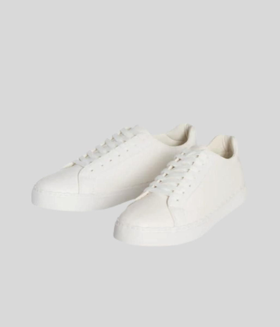 White Scallop Trim Trainers