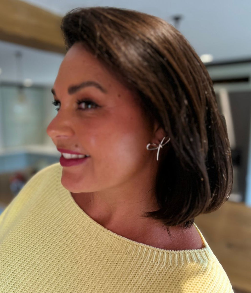 Gold Bow Knot Earring