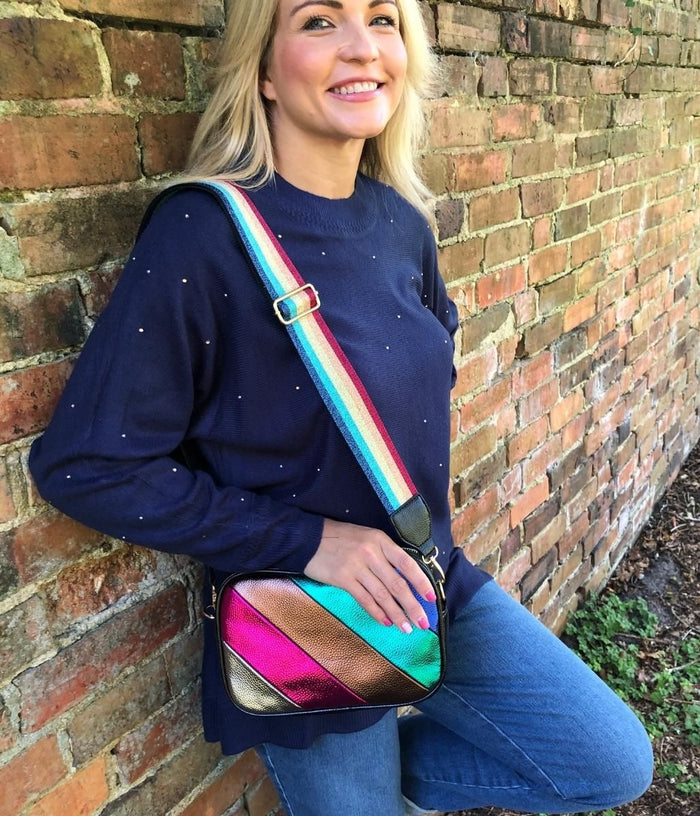 Rainbow clearance crossbody bag