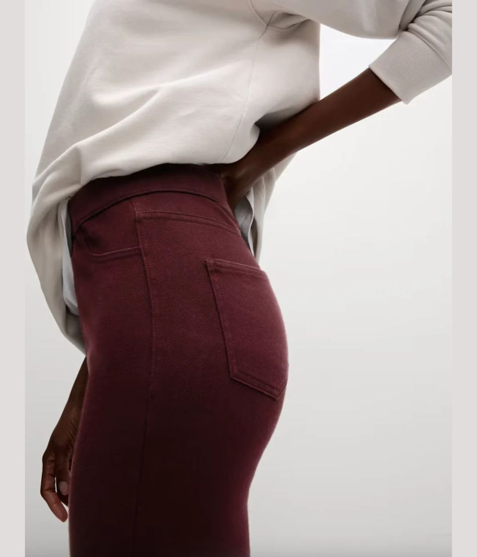 Burgundy Soft Touch Jeggings