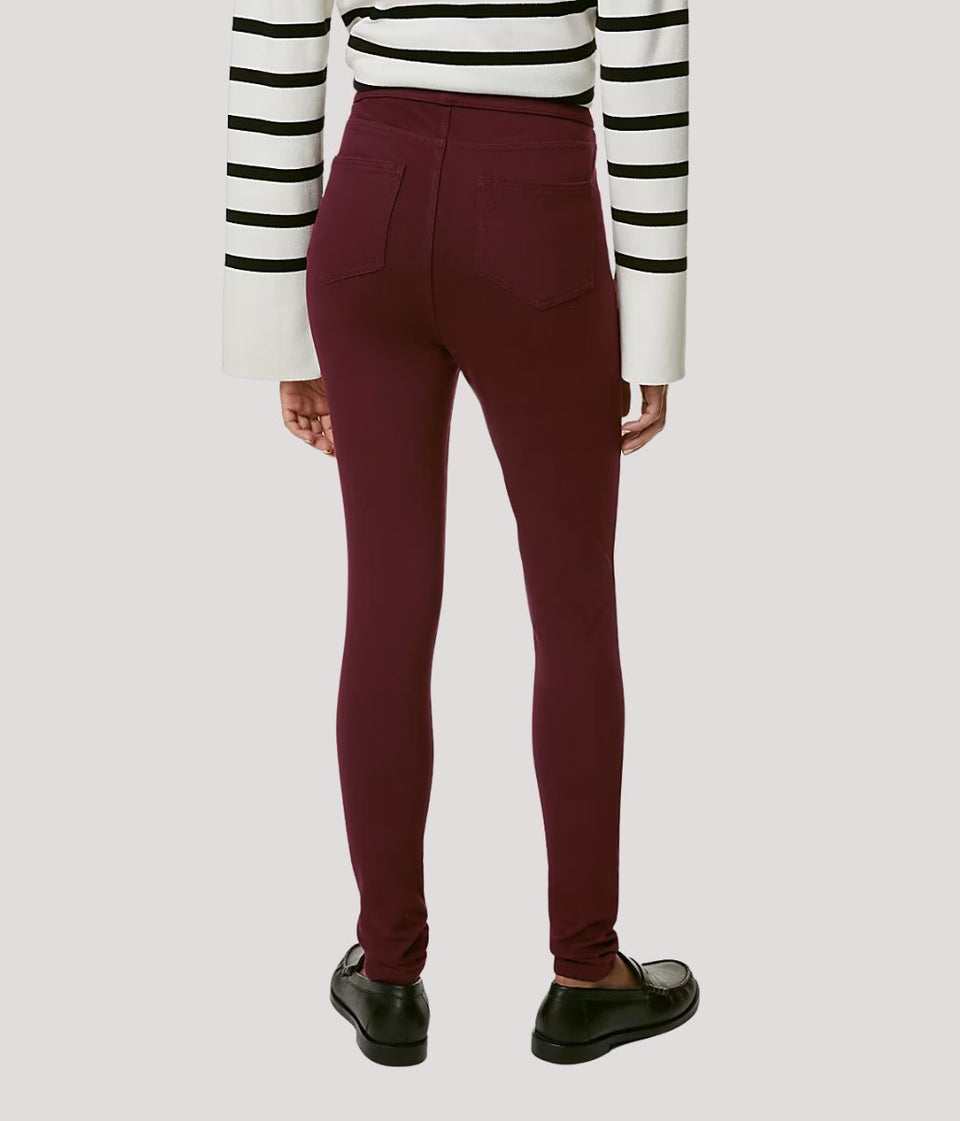 Burgundy Soft Touch Jeggings