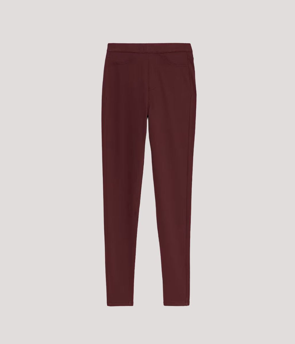 Burgundy Soft Touch Jeggings