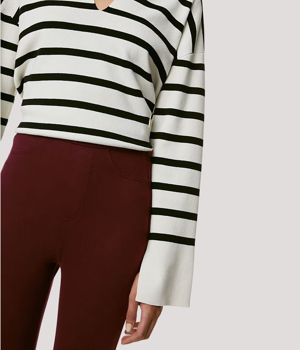 Burgundy Soft Touch Jeggings