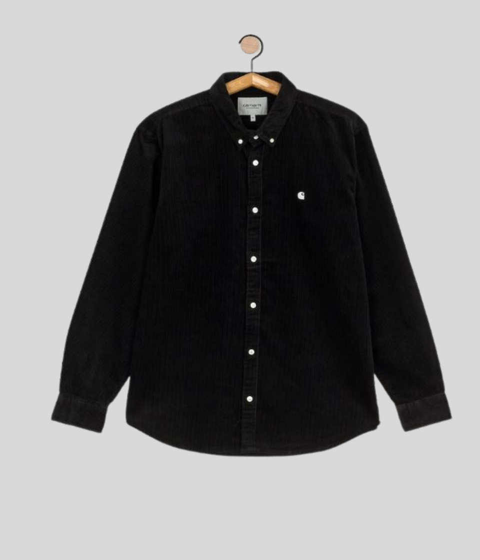 Black Madison Cord Shirt