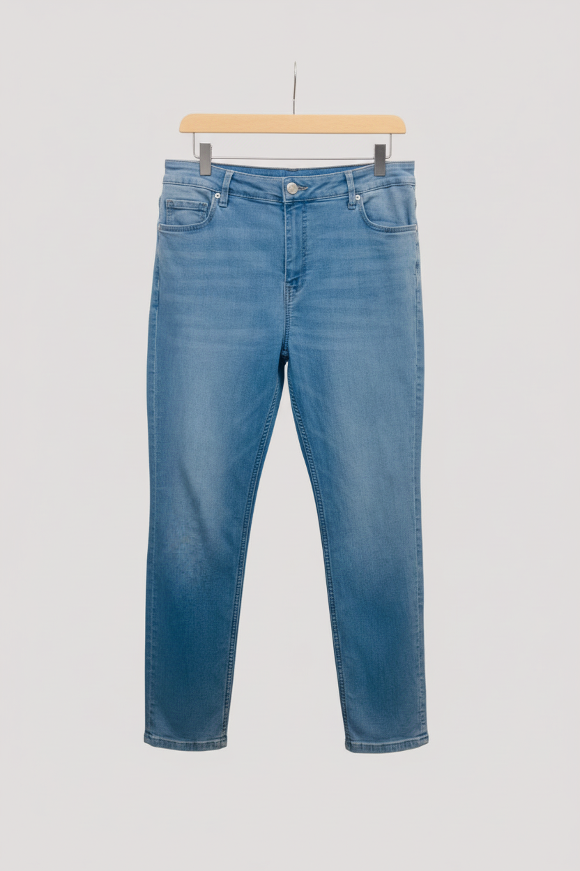 Clean hanging shot - Light Blue Sienna Straight Leg Jeans
