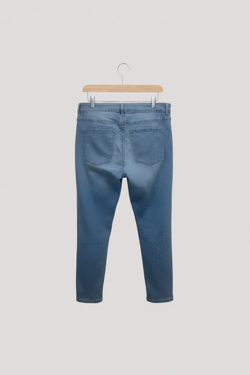 Clean hanging shot - Light Blue Sienna Straight Leg Jeans