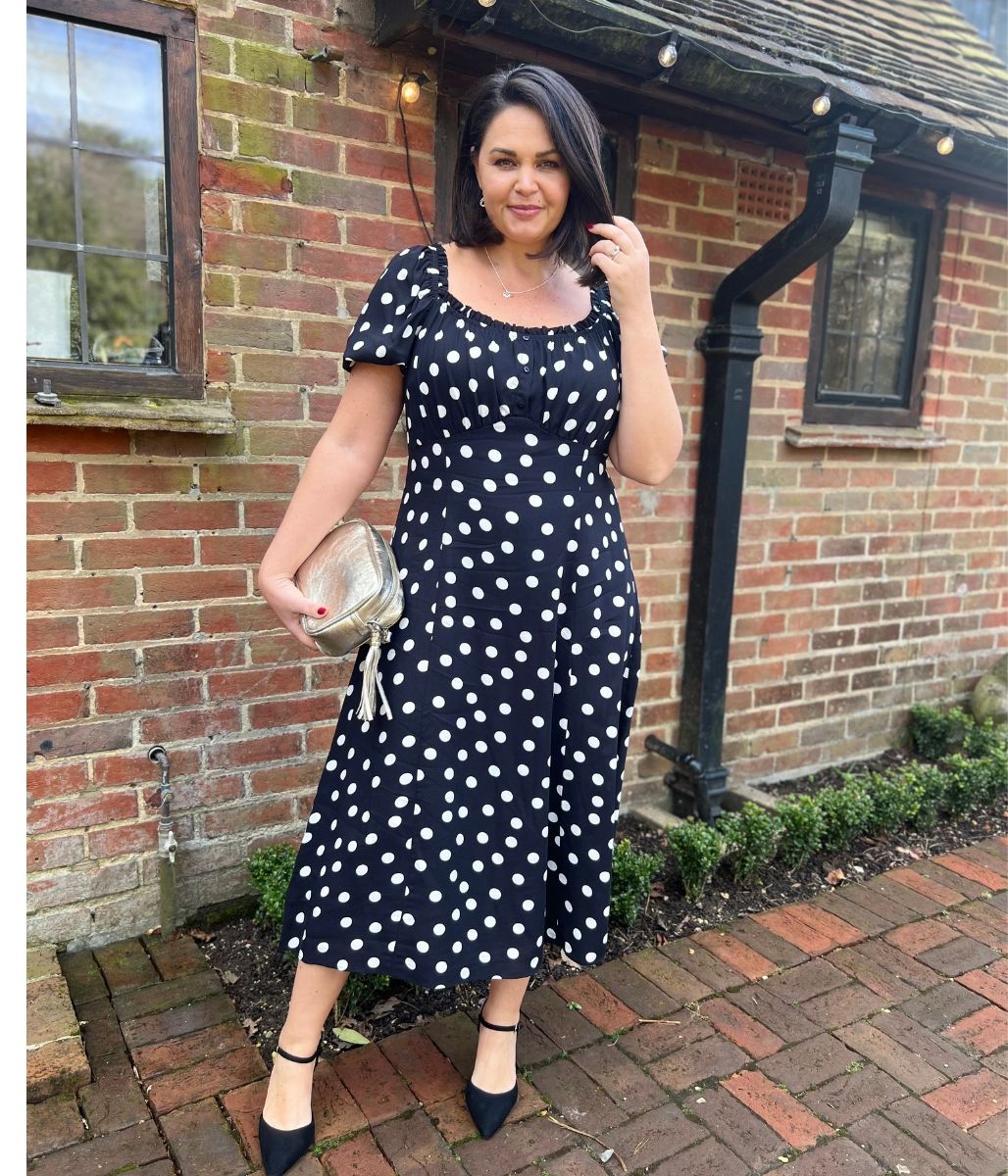Debenhams Collection Debenhams Polka Dot Dress Ladies Dresses
