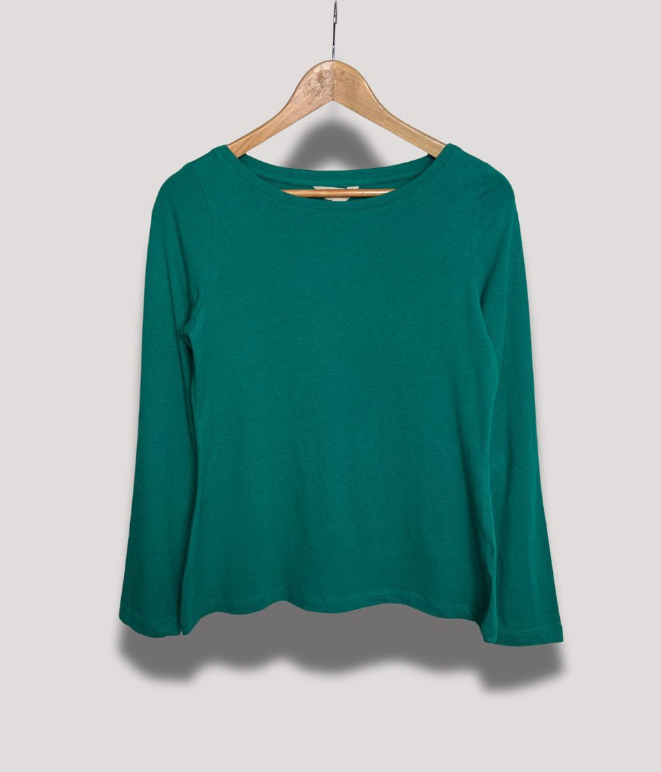 Ex Seasalt Jade Organic Cotton Rich Long Sleeve Top