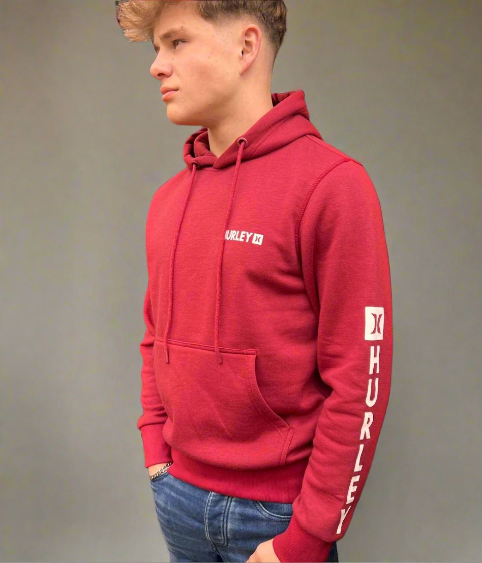 red hurley hoodie