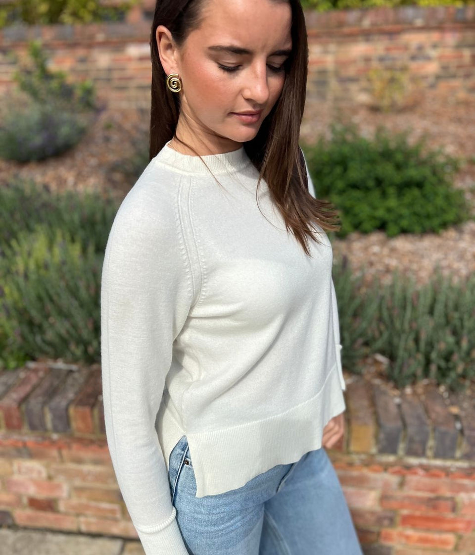 Ivory Fine Merino Wool Jumper