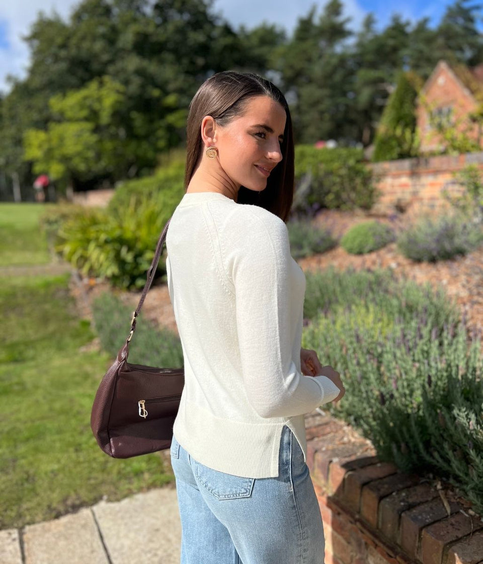 Ivory Fine Merino Wool Jumper