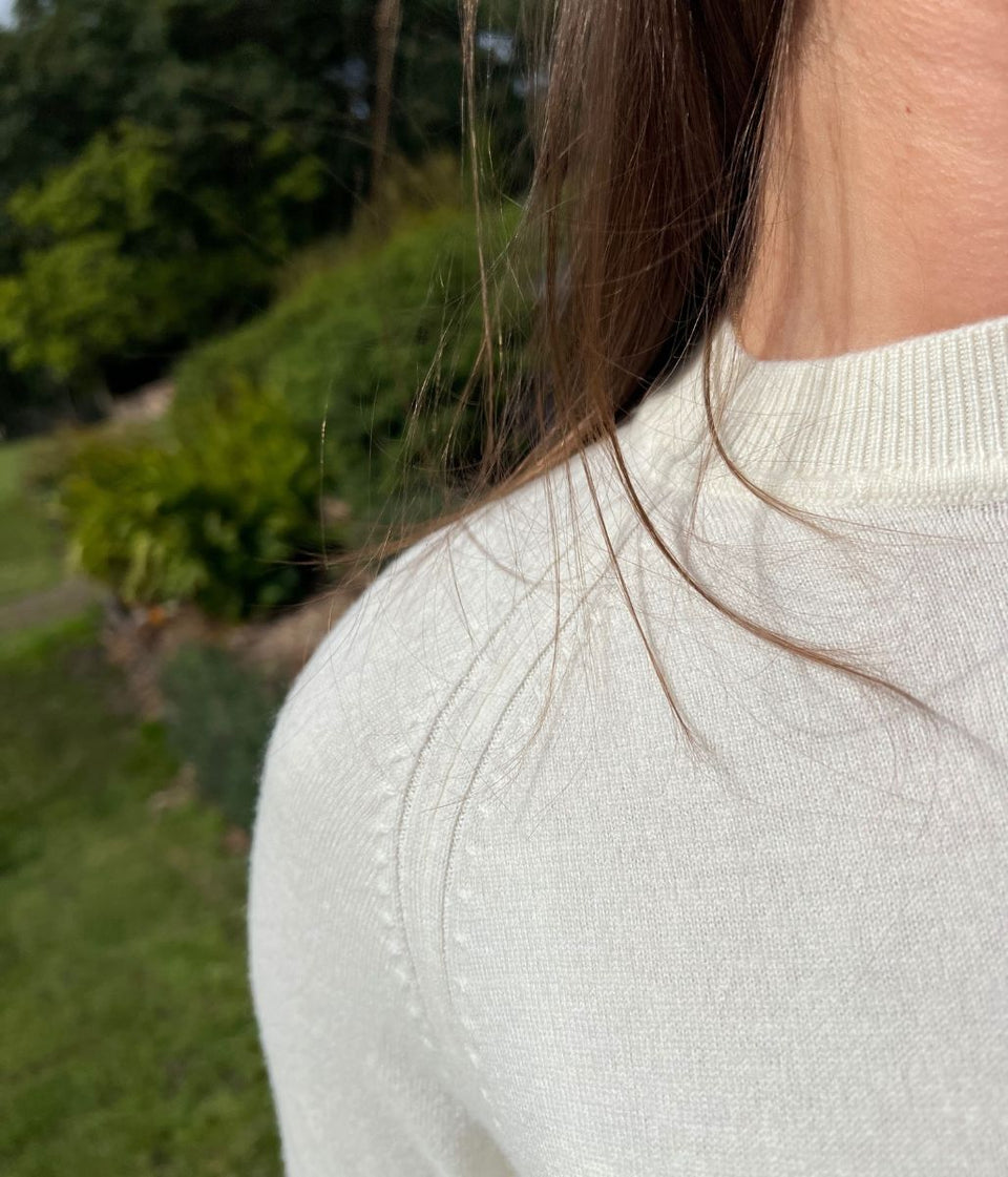 Ivory Fine Merino Wool Jumper