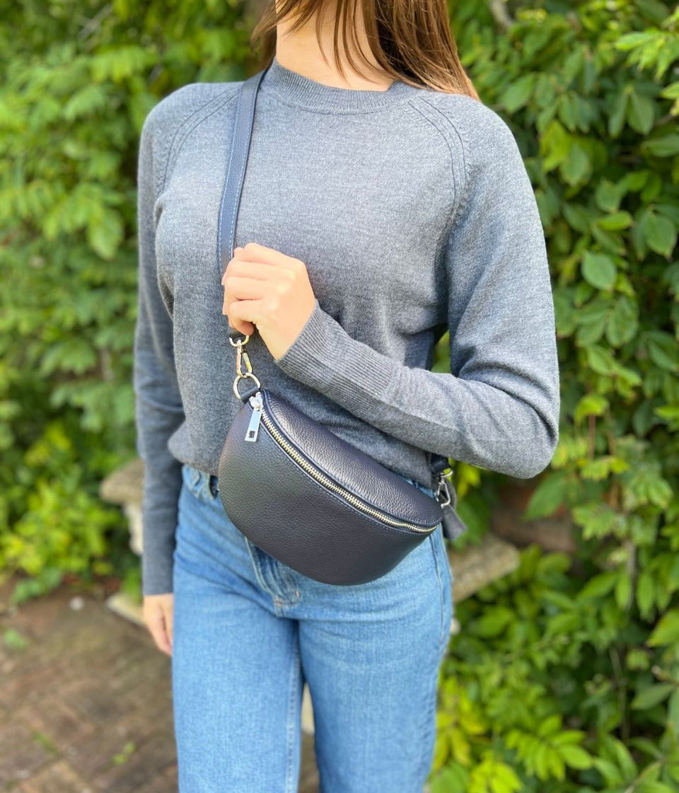 Grey Fine Merino Wool Jumper