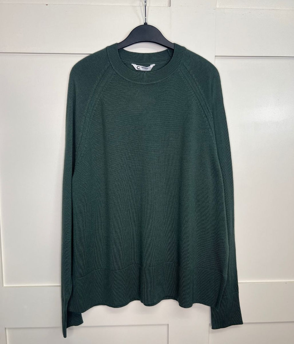 Green Fine Merino Wool Jumper