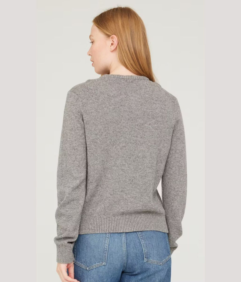Grey Cody Wool Rich Cardigan