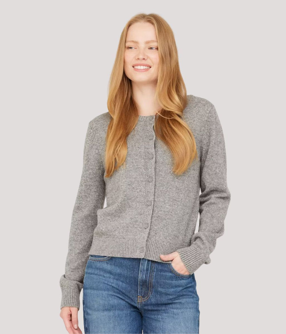 Grey Cody Wool Rich Cardigan