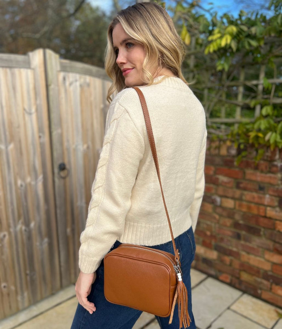 Cream Cable Wool Blend Jumper