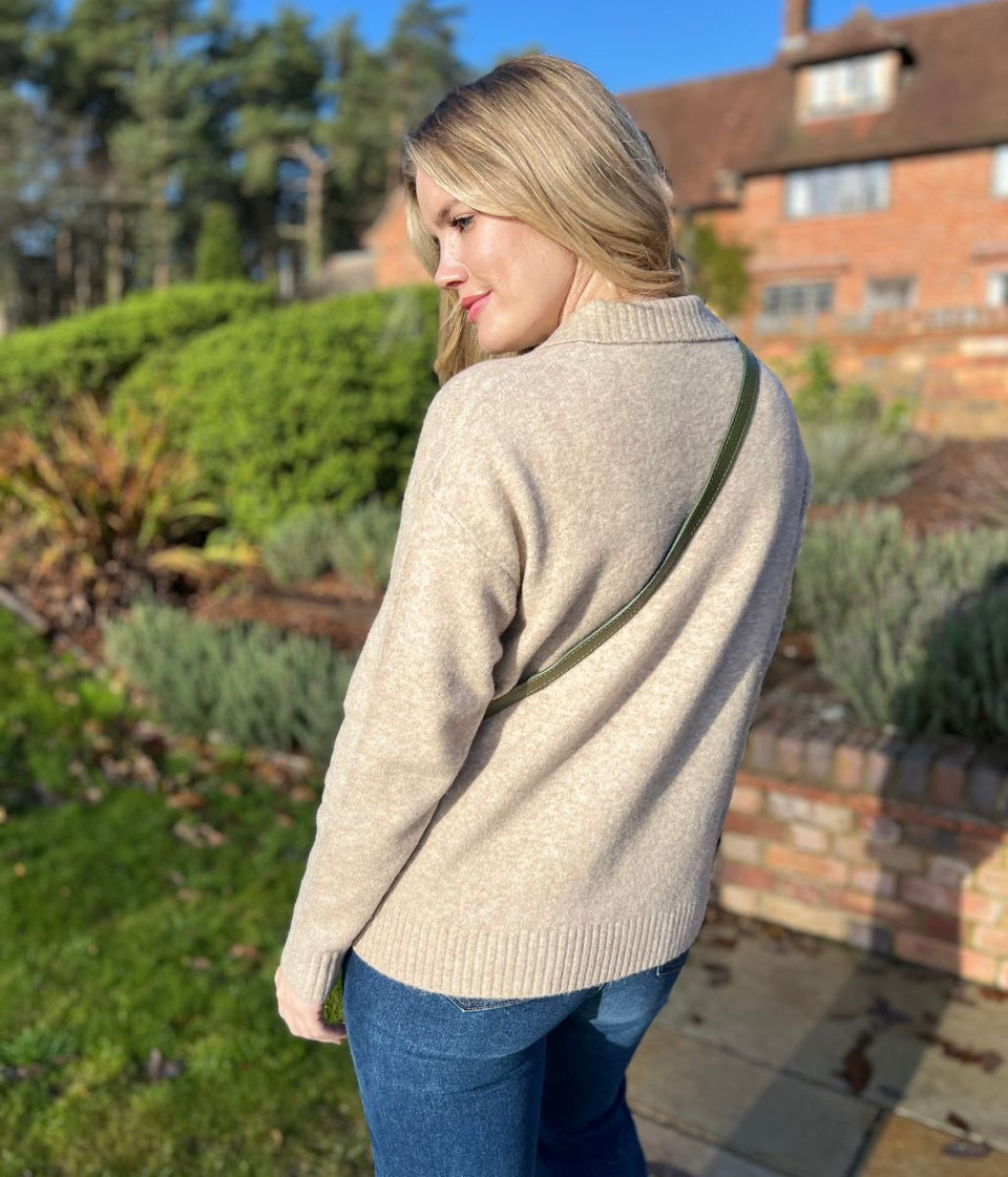 Natural Collared Jumper