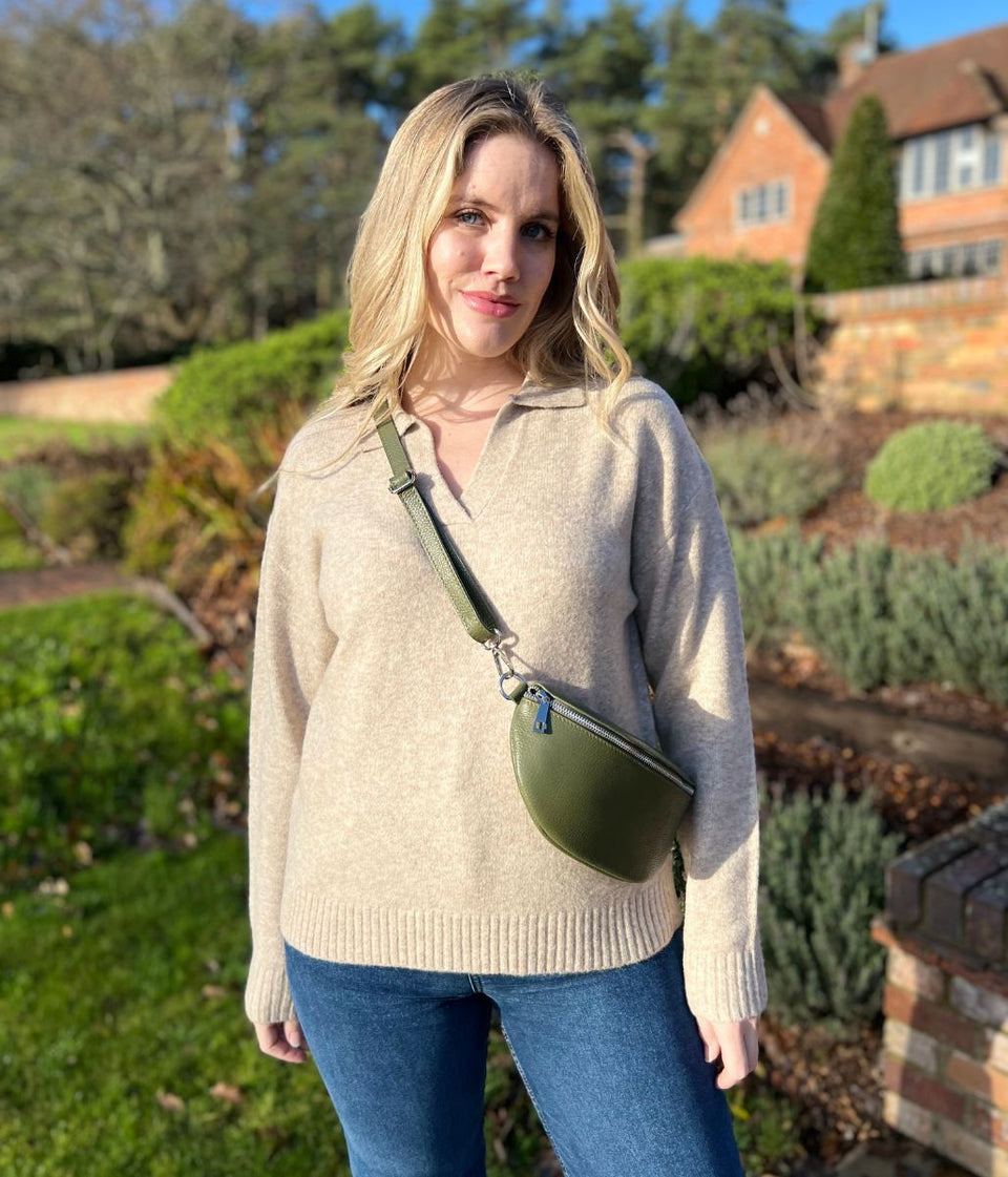 Natural Collared Jumper