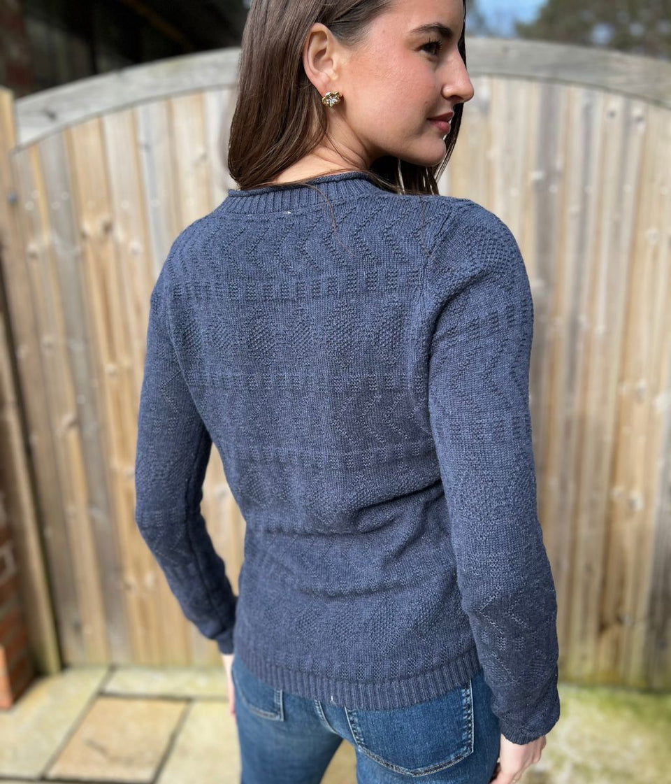 Navy Ex Seasalt Cotton Kinter Jumper
