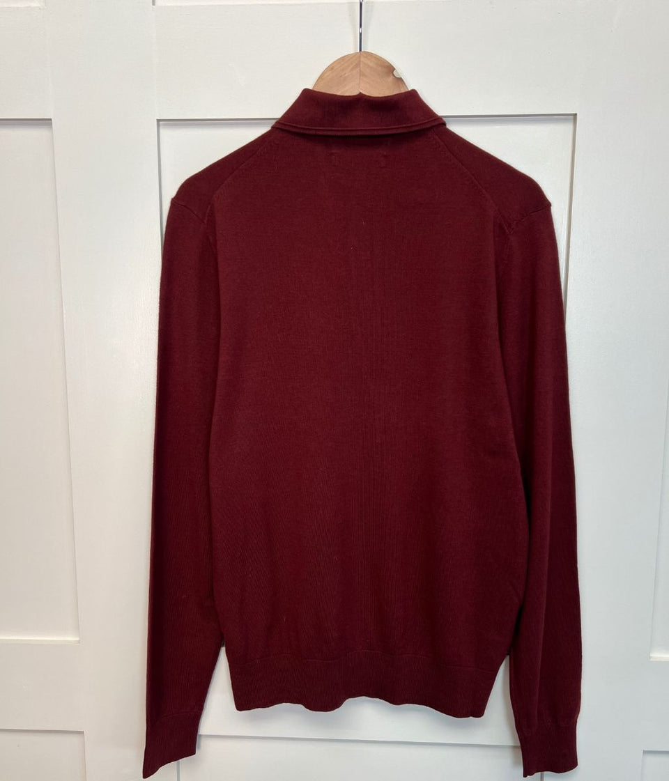 Claret Mens Polo Jumper