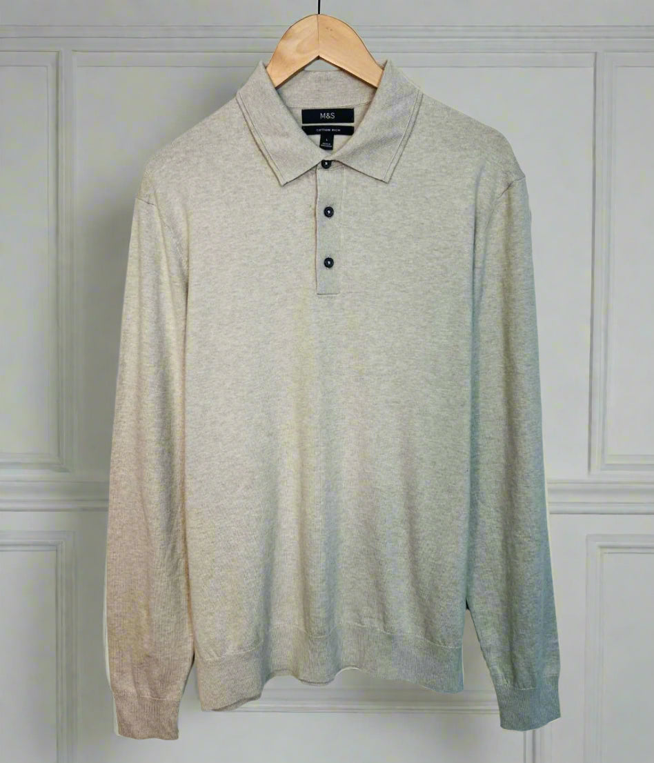 Neutral Mens Polo Jumper